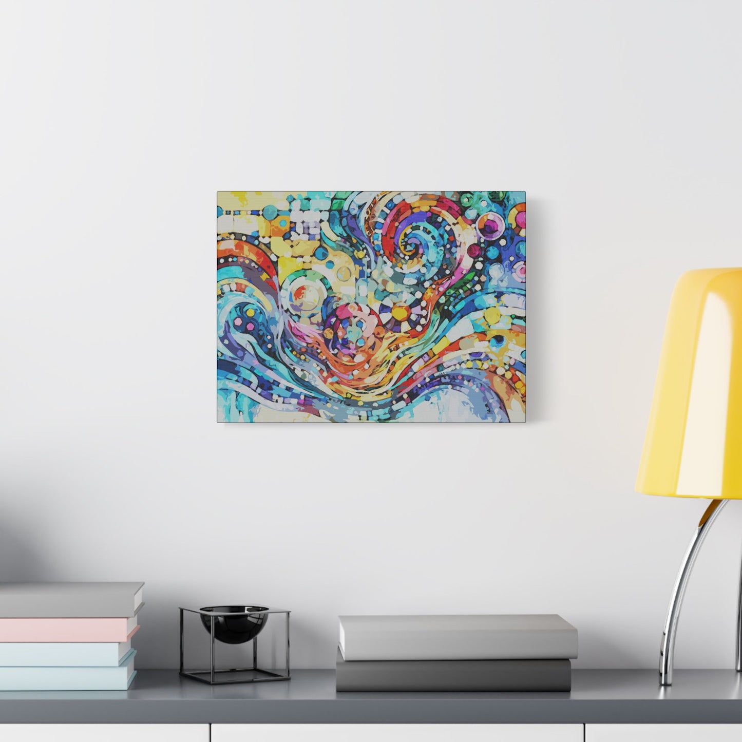 Rolling Waves- Art- Gallery Wrapped- Satin Stretched Canvas Gallery Wraps - No Frame Needed