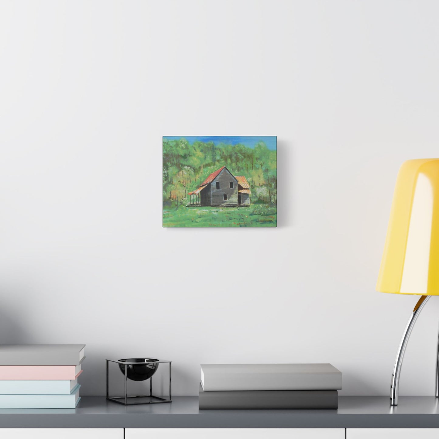 The Homeplace- Art- Gallery Wrapped- Satin Stretched Canvas Gallery Wraps - No Frame Needed