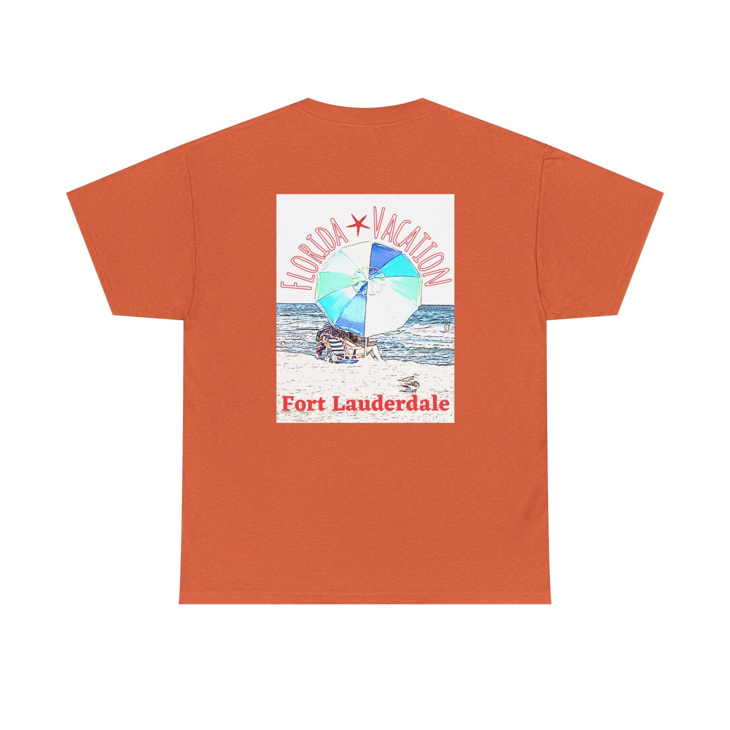 Florida Vacation Fort Lauderdale - Amazing Unisex Heavy Cotton Short Sleeve Tee Shirts!