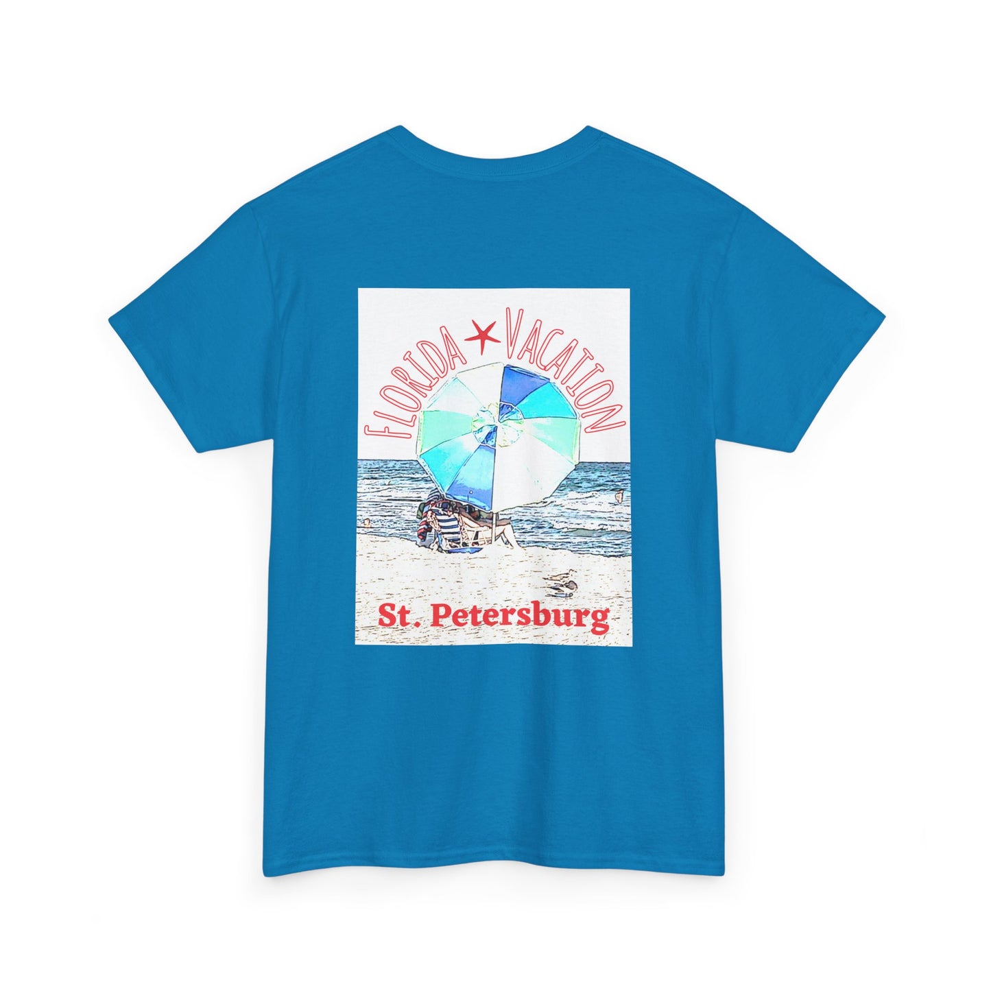 Florida Vacation St. Peterburg - Amazing Unisex Heavy Cotton Short Sleeve Tee Shirts!