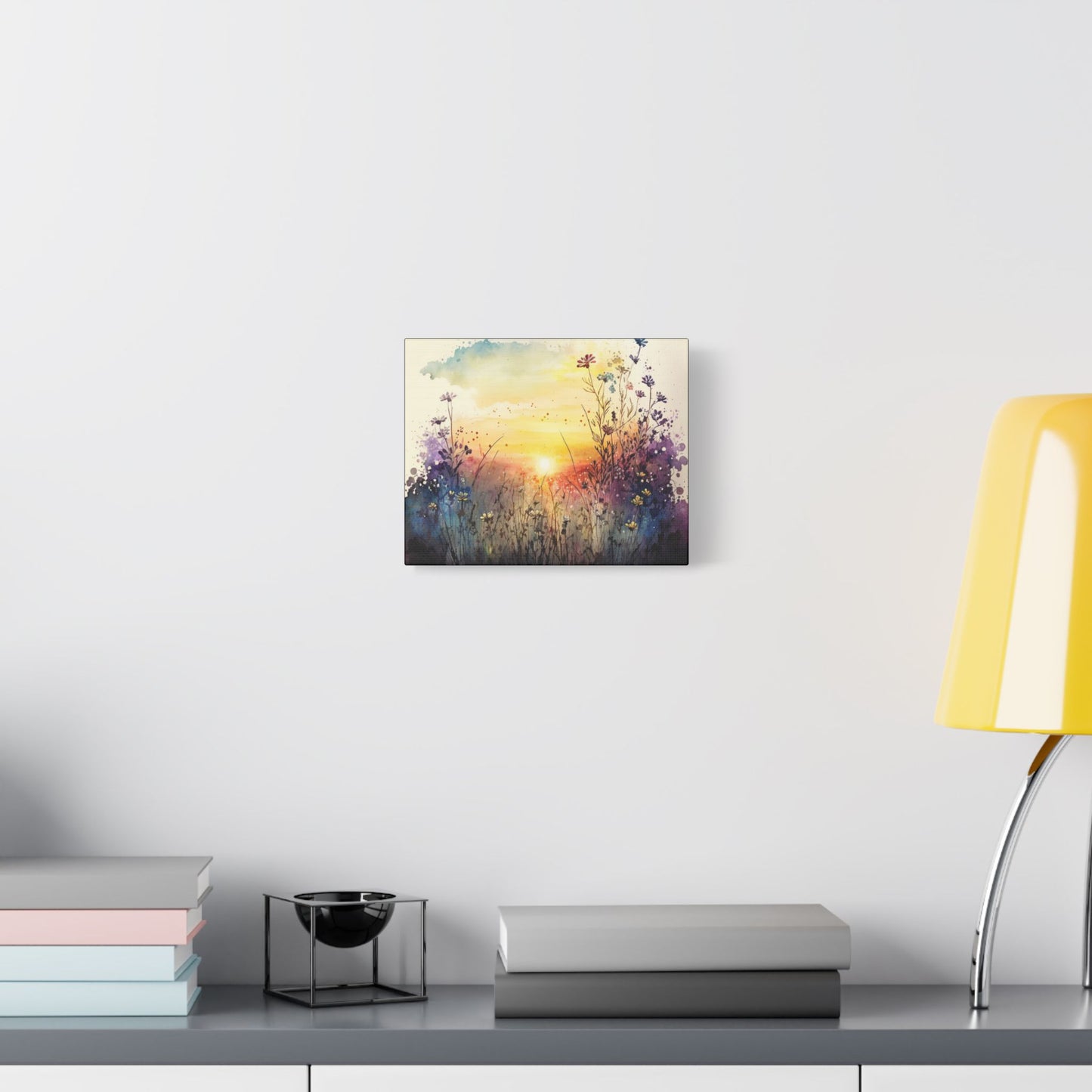 Wildflower Morning- Art- Gallery Wrapped- Satin Stretched Canvas Gallery Wraps - No Frame Needed