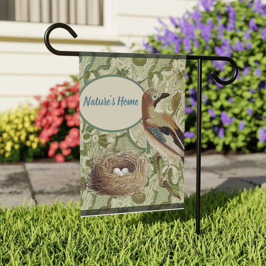 Nature's Home. Garden & House Banner