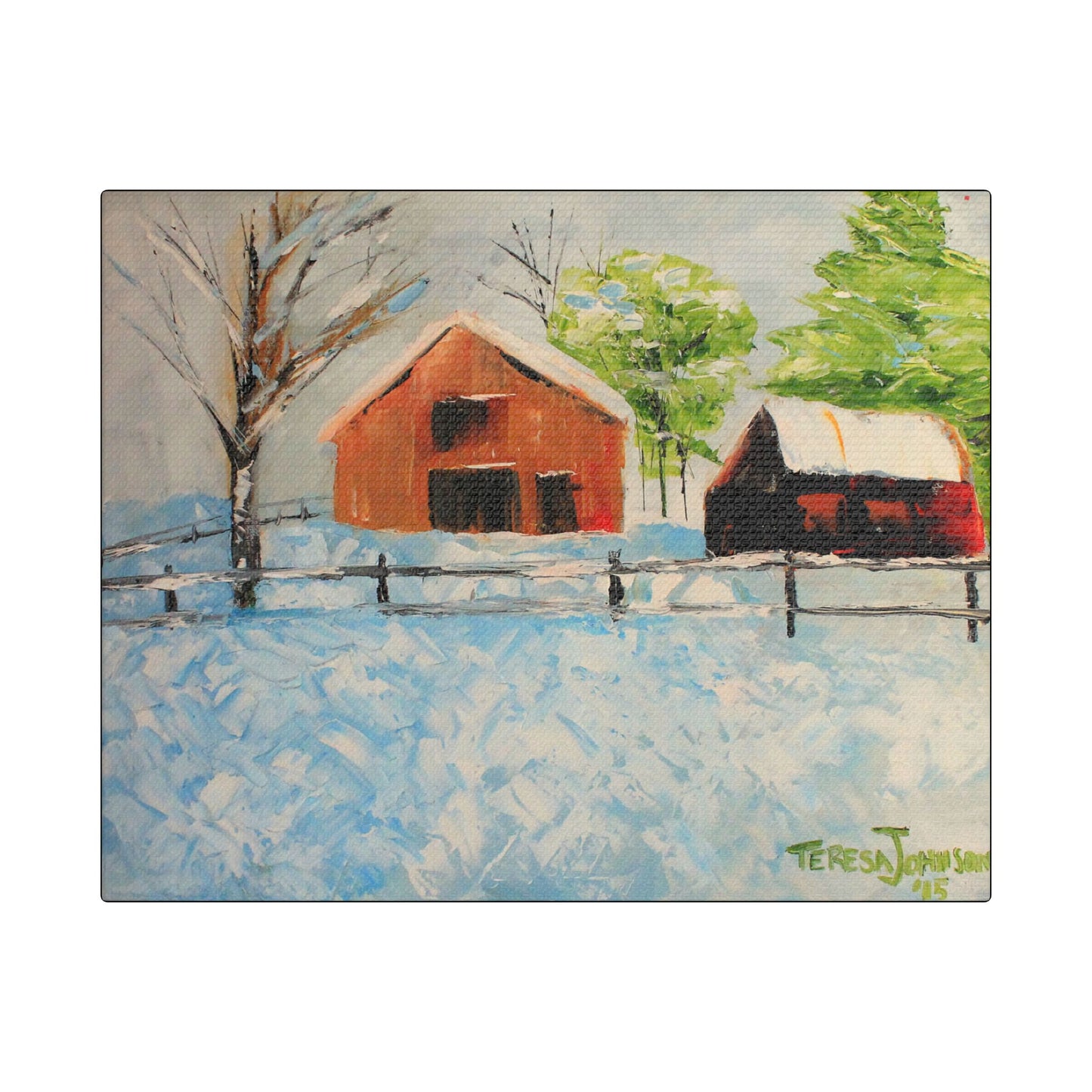 Forsyth Barns- Art- Gallery Wrapped- Satin Stretched Canvas Gallery Wraps - No Frame Needed