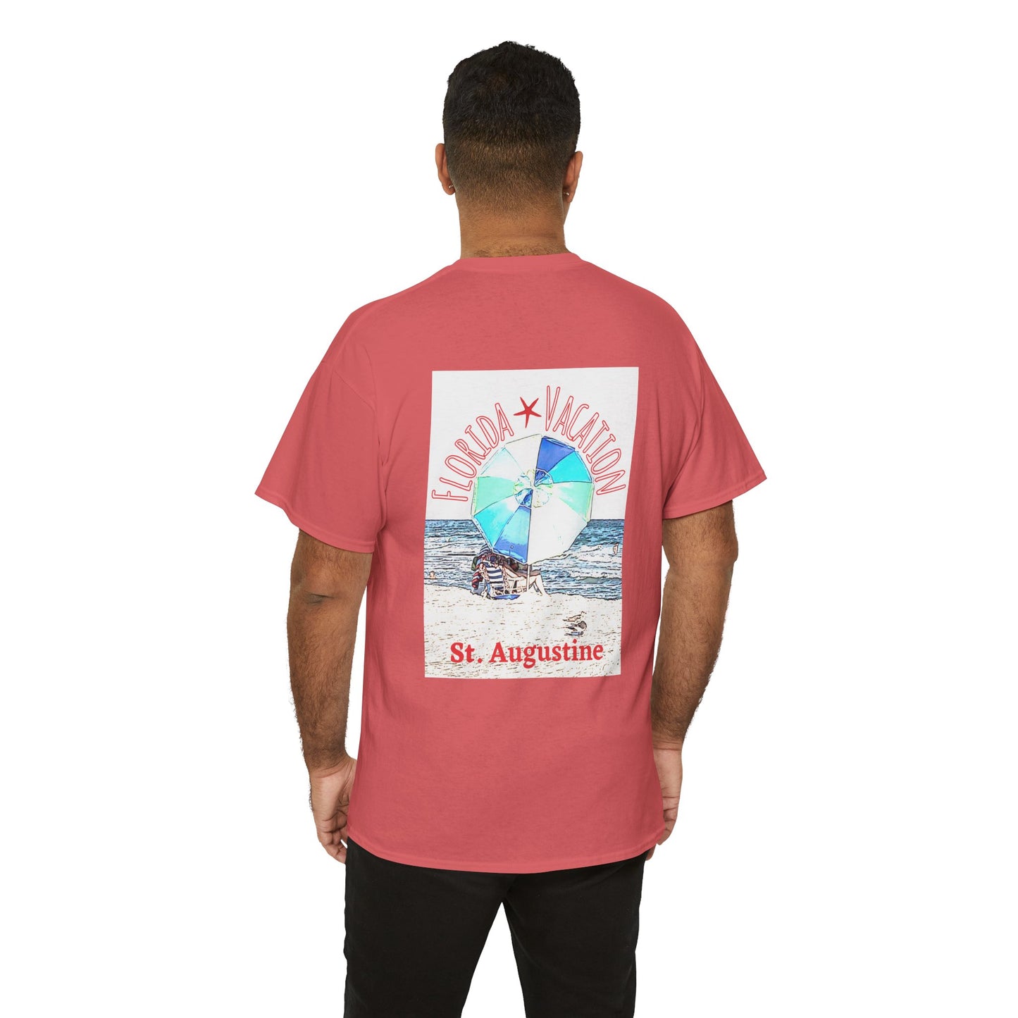 Florida Vacation St. Augustine- Amazing Unisex Heavy Cotton Short Sleeve Tee Shirts!