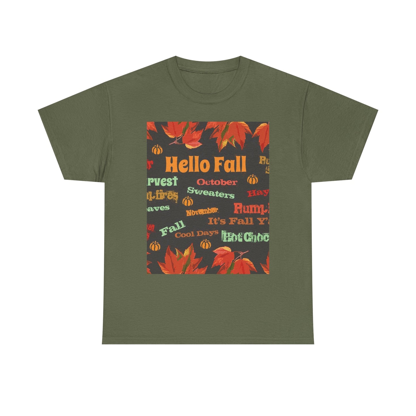 Hello Fall -Amazing Unisex Heavy Cotton Short Sleeve Tee Shirts!