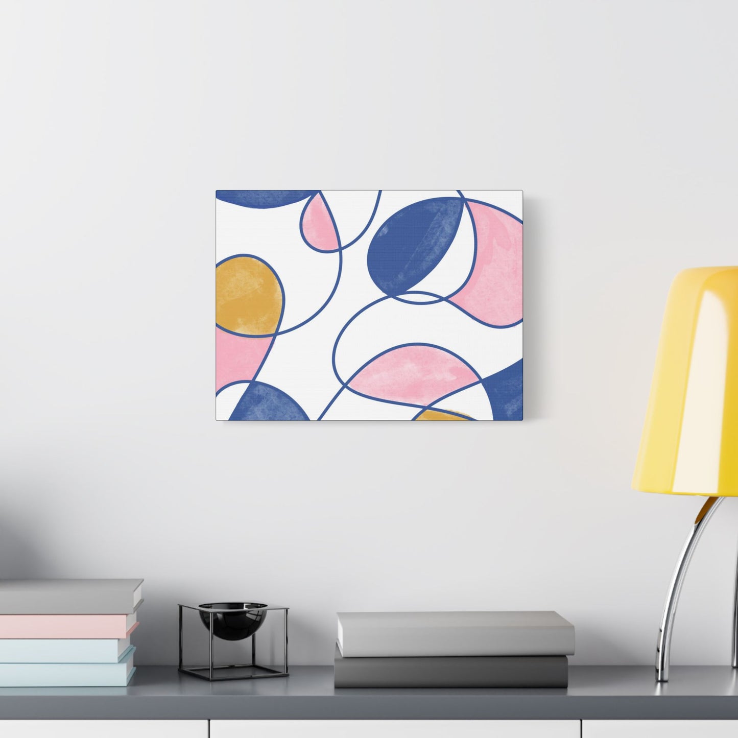 Colorful Abstract- Art- Gallery Wrapped- Satin Stretched Canvas Gallery Wraps - No Frame Needed