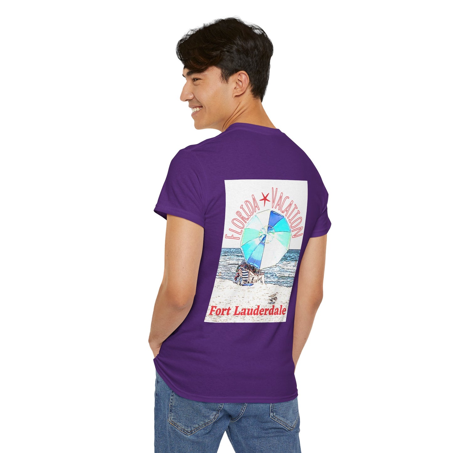 Florida Vacation Fort Lauderdale - Amazing Unisex Heavy Cotton Short Sleeve Tee Shirts!