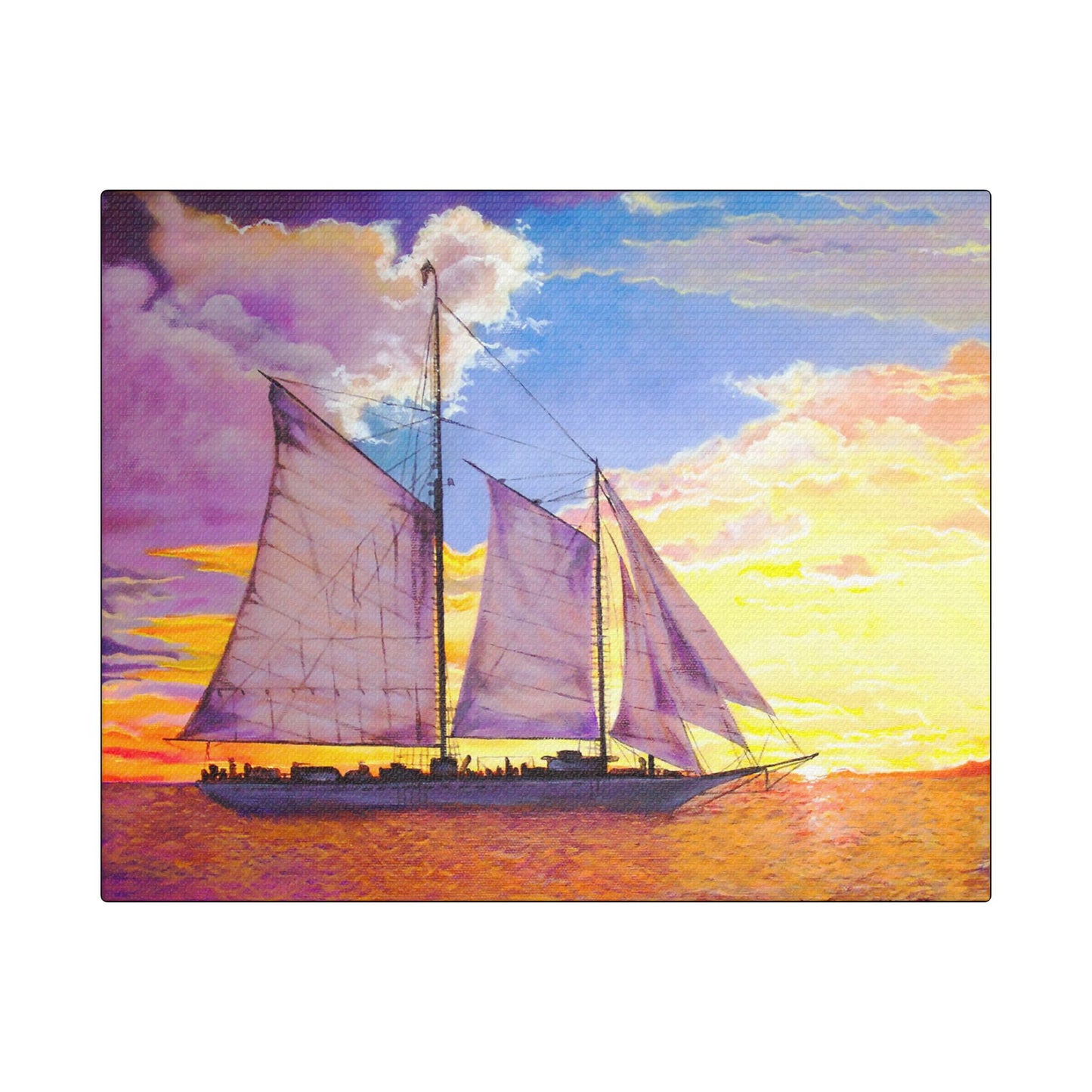 Smooth Sailing Art- Gallery Wrapped- Satin Stretched Canvas Gallery Wraps - No Frame Needed