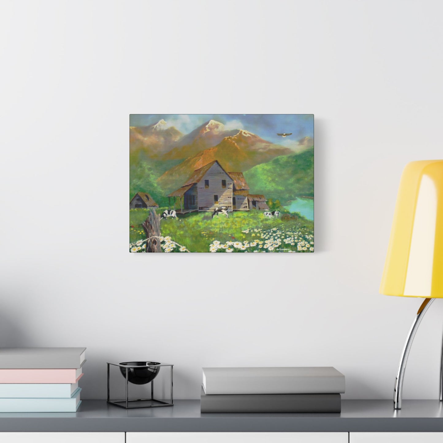 The Cows- Art- Gallery Wrapped- Satin Stretched Canvas Gallery Wraps - No Frame Needed