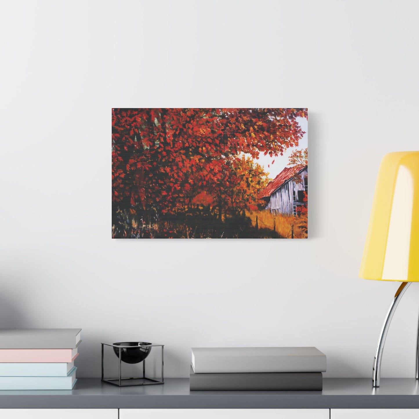 The Barn- Art- Gallery Wrapped- Satin Stretched Canvas Gallery Wraps - No Frame Needed