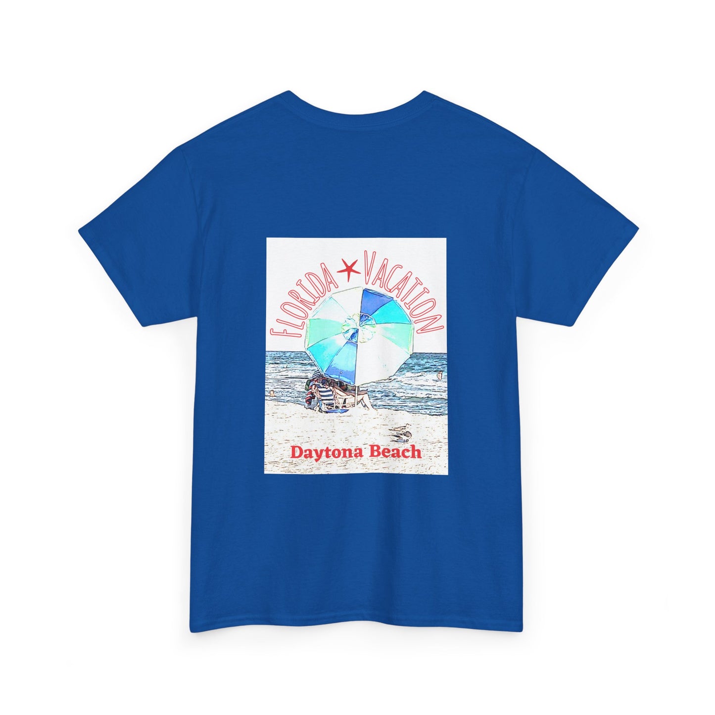 Florida Vacation Daytona Beach - Amazing Quality Unisex Heavy Cotton Short Sleeve Tee Shirts!