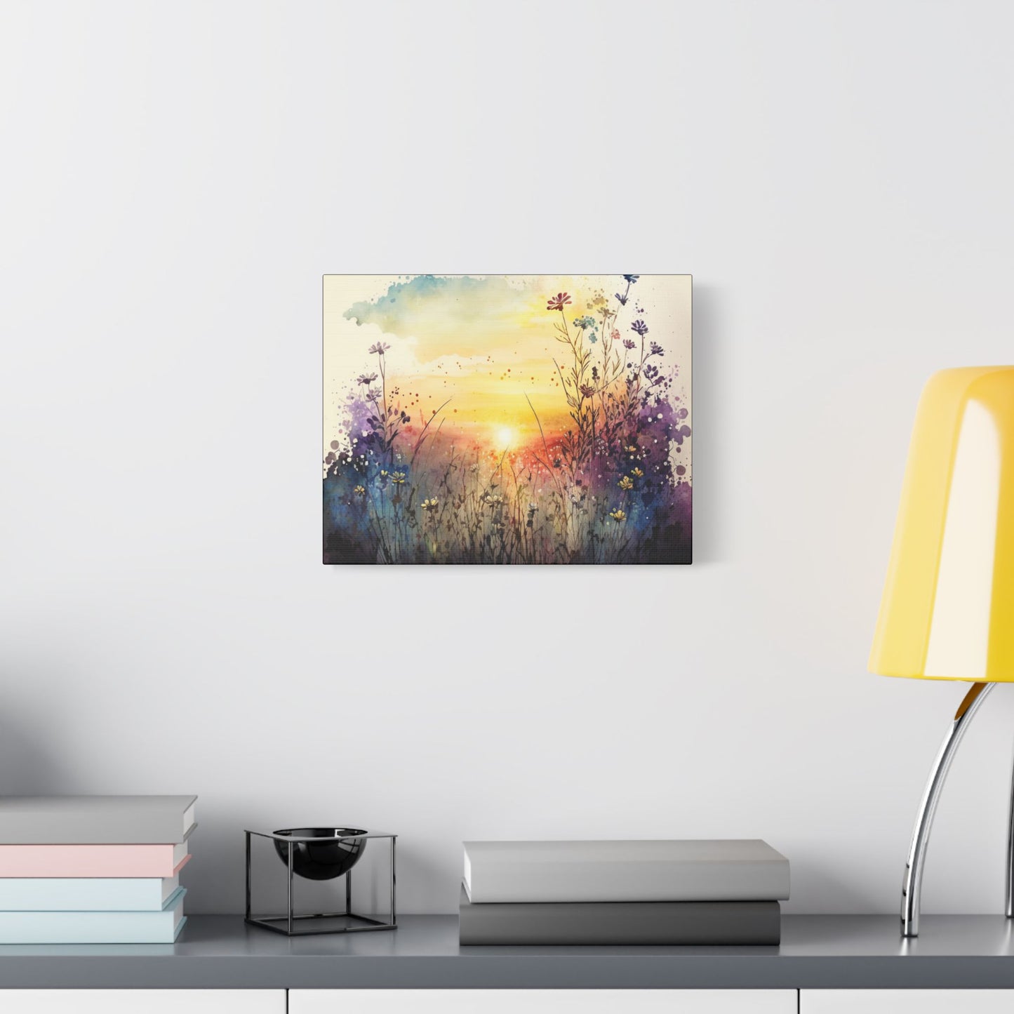 Wildflower Morning- Art- Gallery Wrapped- Satin Stretched Canvas Gallery Wraps - No Frame Needed