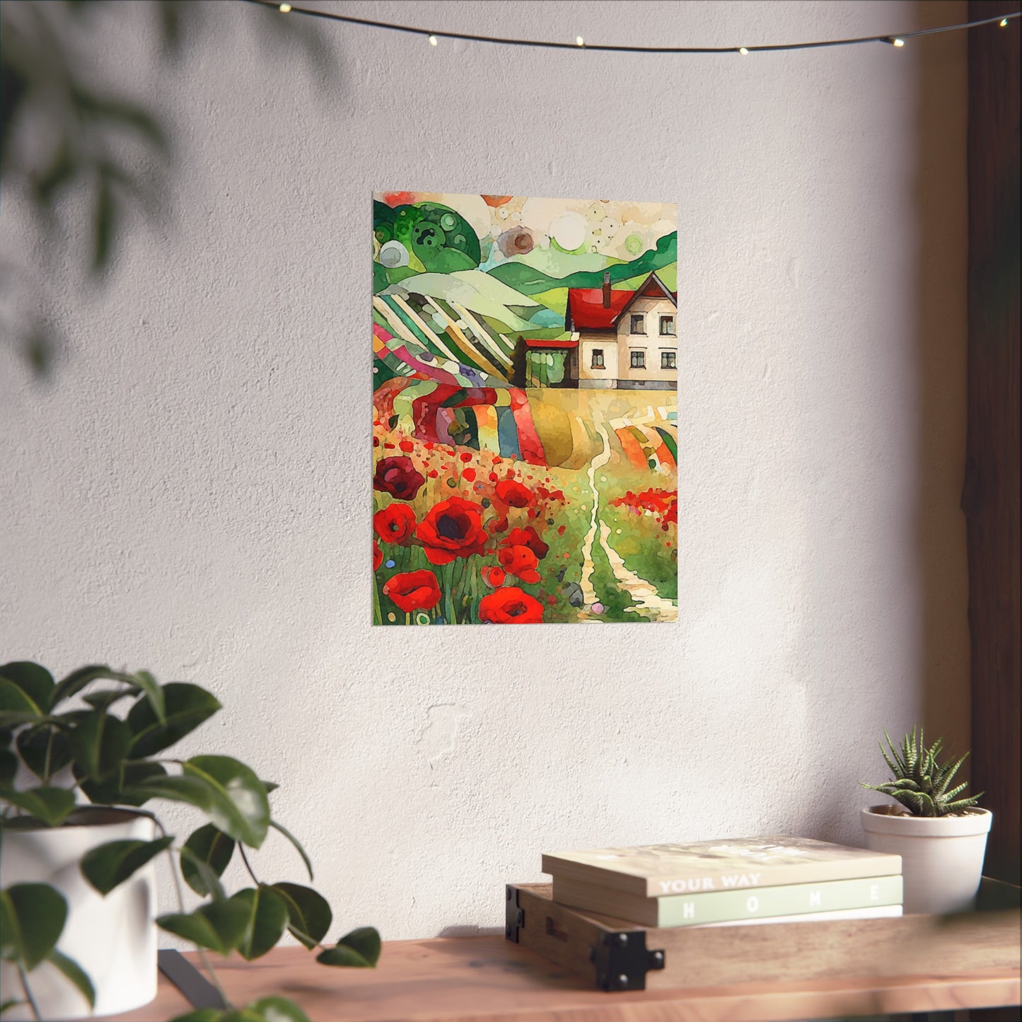 Poppy Hill House- Art- Giclée Technique Fine Art Posters- No Frame