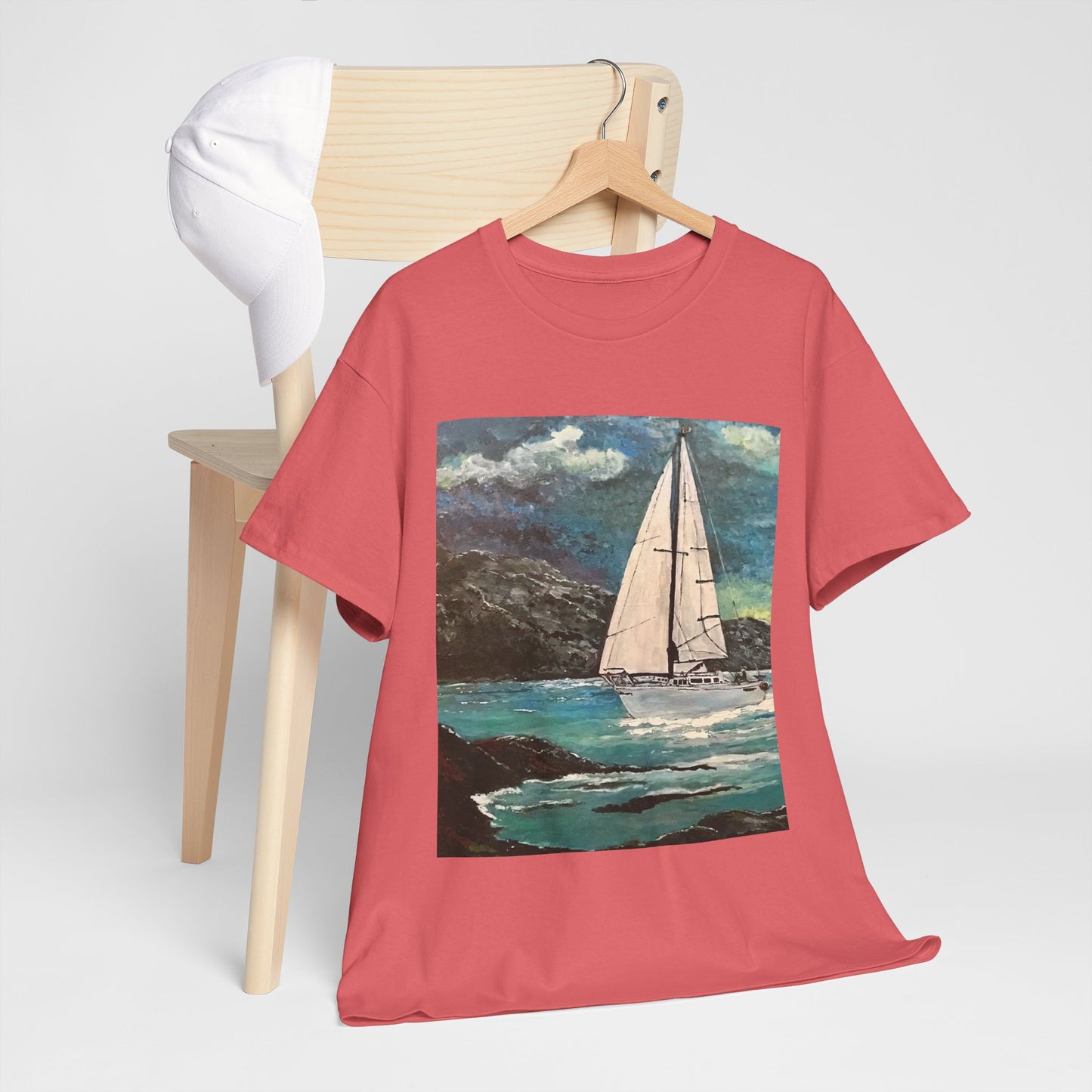 Tropical Sailing - Amazing Unisex Heavy Cotton Short Sleeve Tee Shirts!