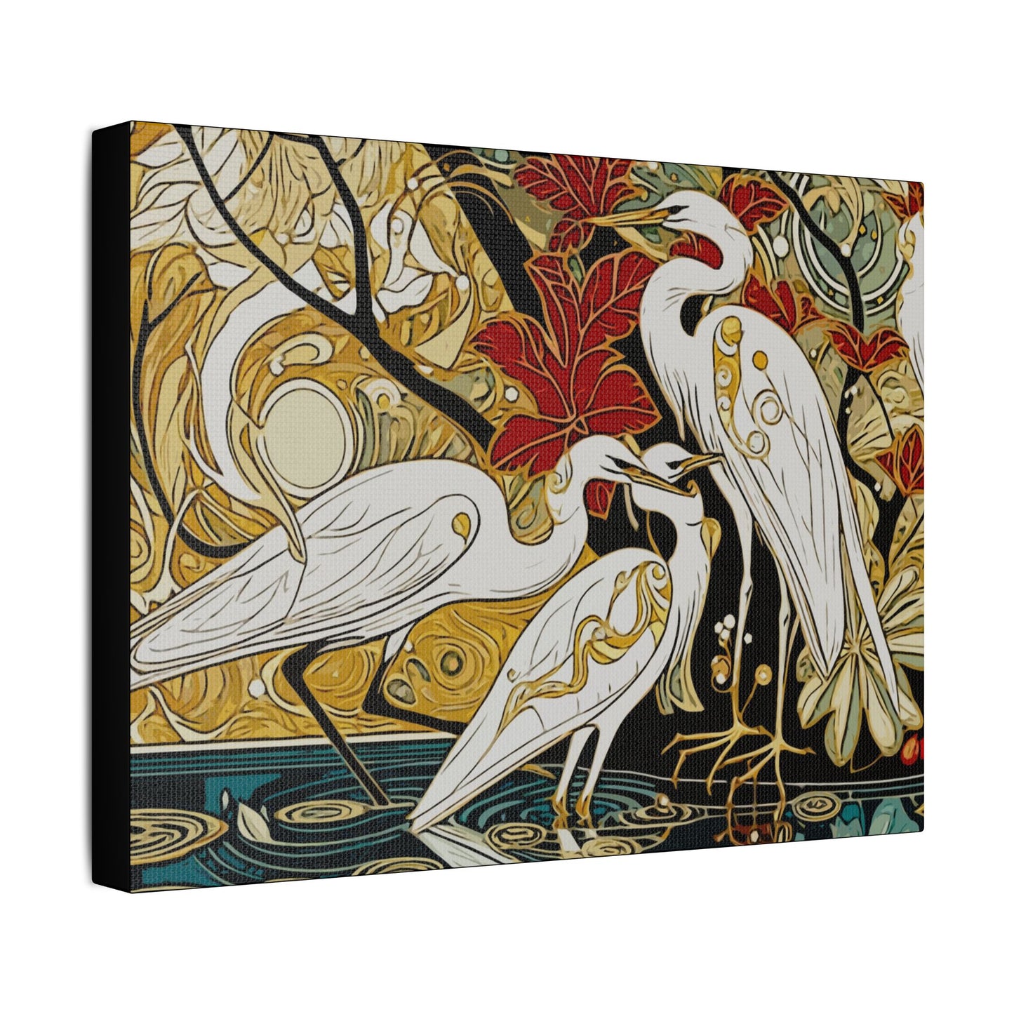 Gorgeous Birds- Art- Gallery Wrapped- Satin Stretched Canvas Gallery Wraps - No Frame Needed