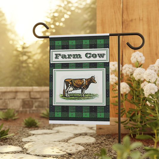 Farm Cow. Garden & House Banner
