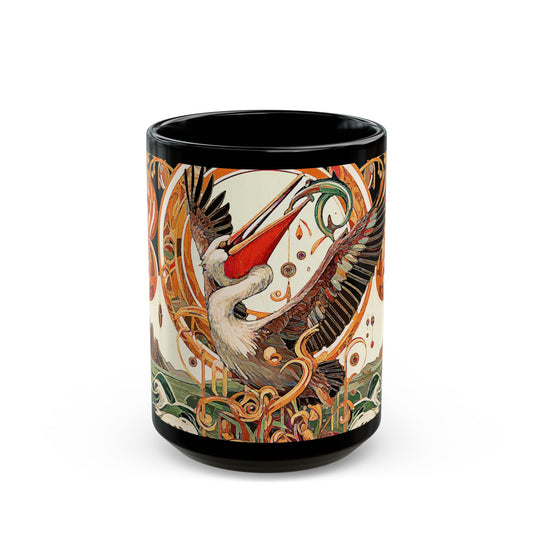 Magnificent Bird - 11 oz or 15 oz Ceramic Black Mugs