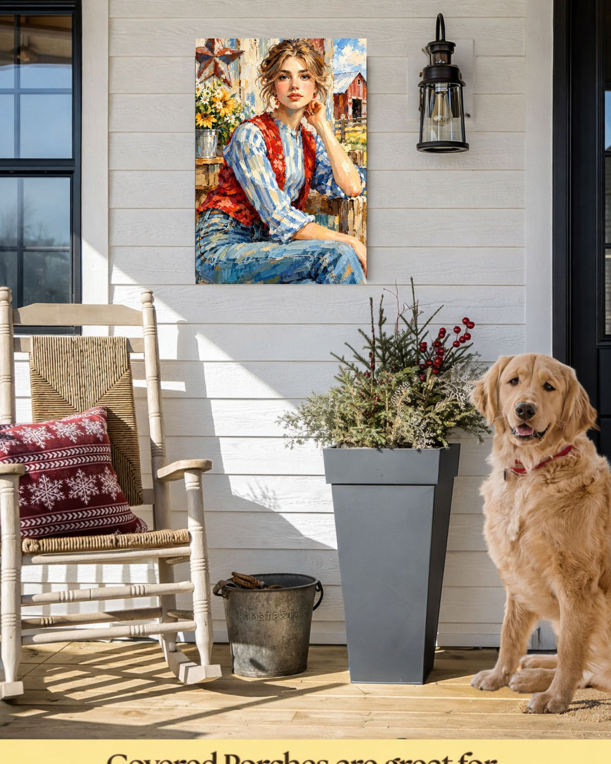 Farm Girl| |Modern Farm Art Prints, Canvas, Wood, or Metal Art