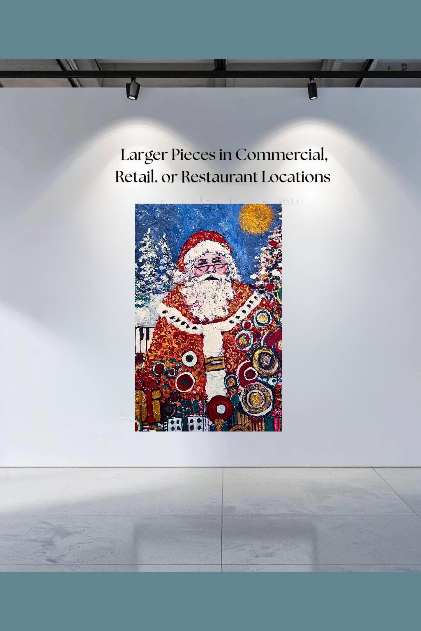 Santa's Magic | Vintage Style Christmas| Giclee Paper- Wood- Metal- Canvas