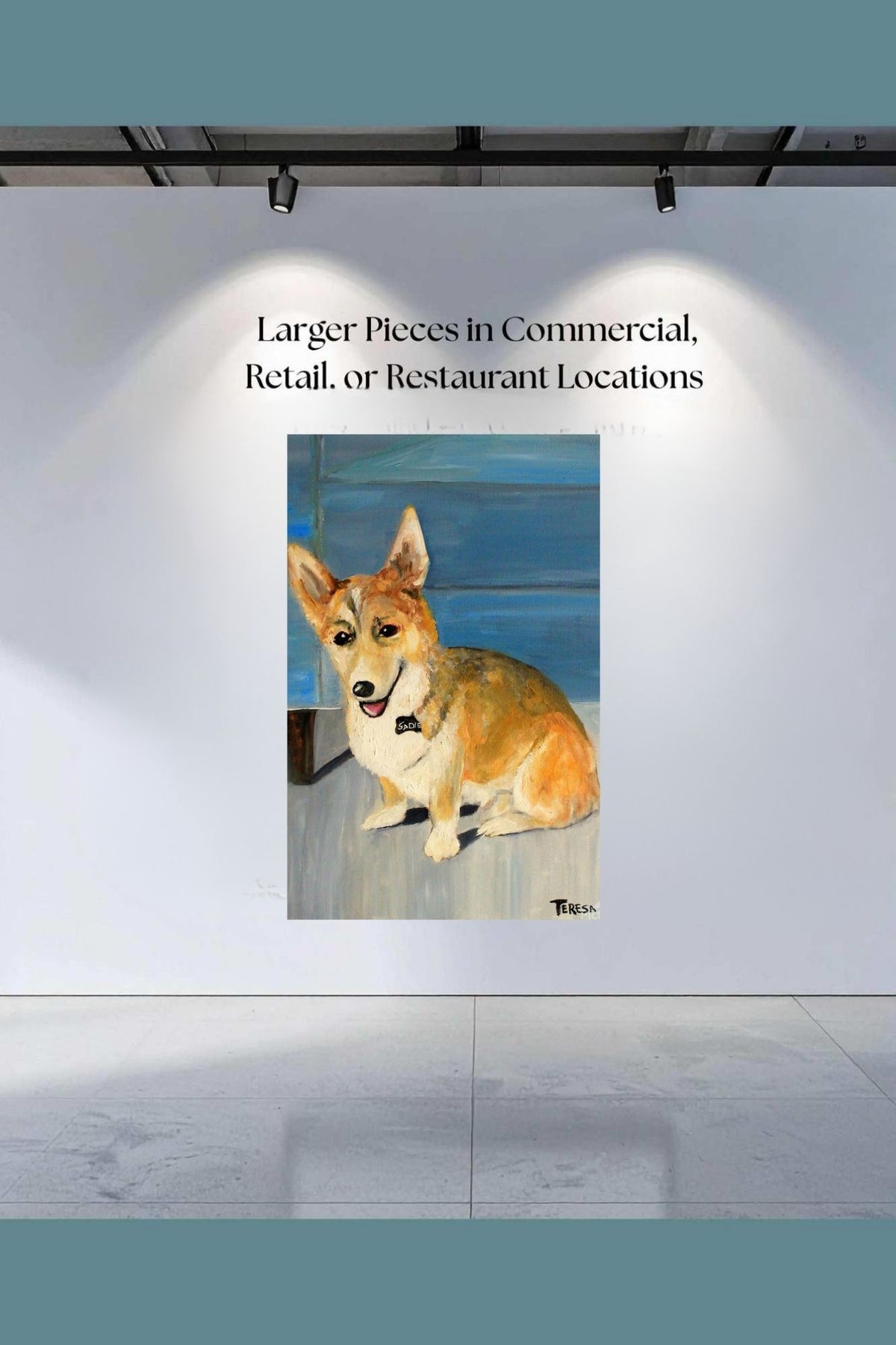 Welsh Corgi Dog | Country Farm Animal Art | Original Painting Print | Giclée Paper • Canvas • Wood • Metal