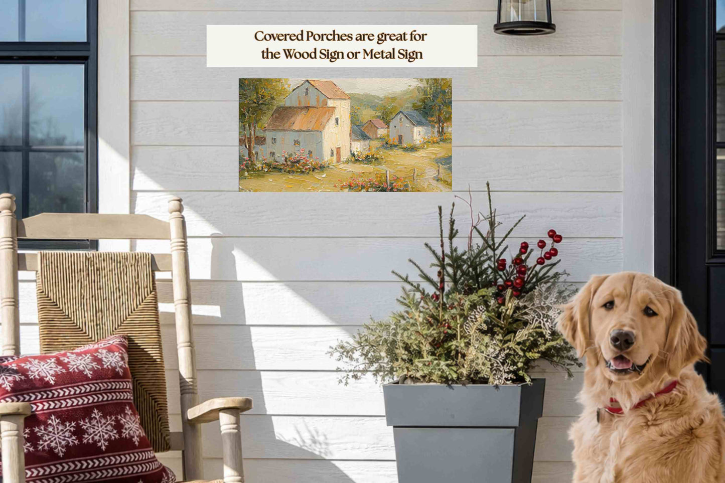 Tuscan Village Farmhouse |Impressionist Print| Italian Country| European Farmhouse Art| Giclée on Canvas, Wood, Metal & Fine Art Paper