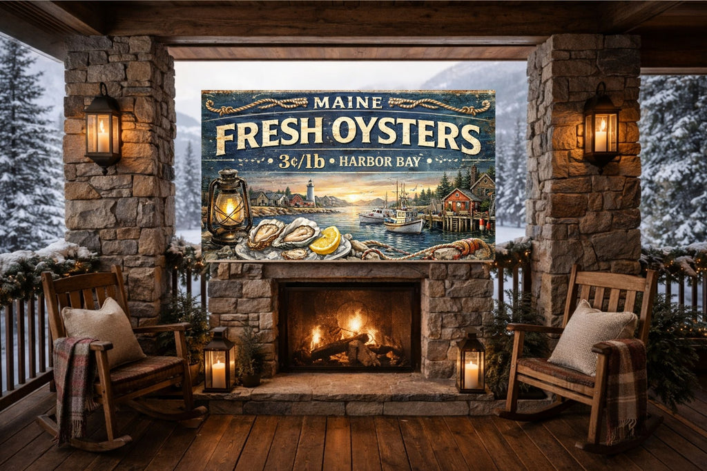 Fresh Oysters from Harbor Bay Art| Canvas Prints - Giclee on Paper - Wood And Metal Panels