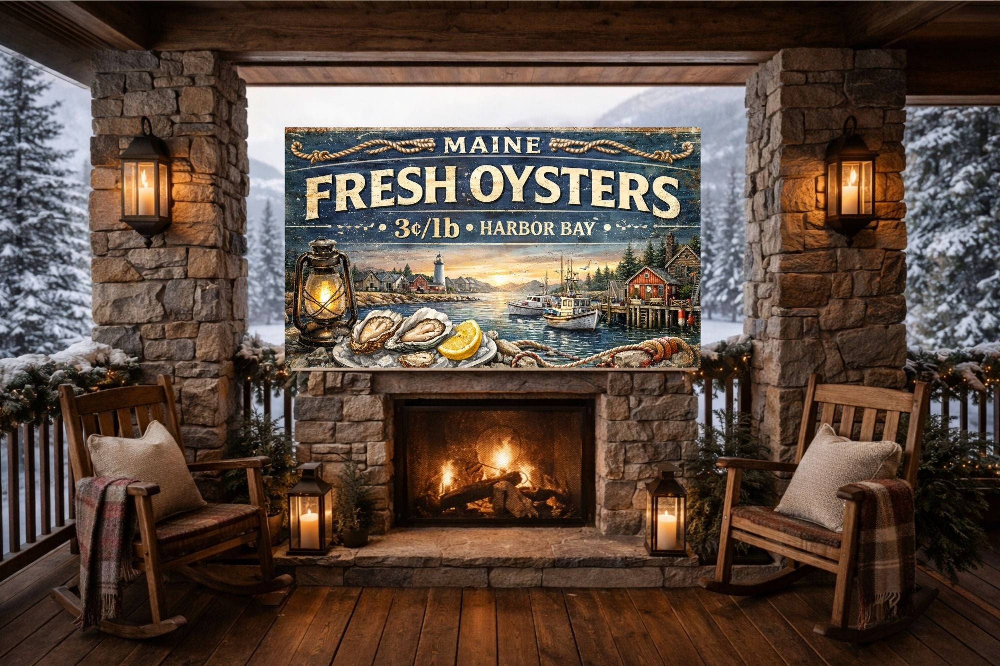 Fresh Oysters from Harbor Bay Art| Canvas Prints - Giclee on Paper - Wood And Metal Panels