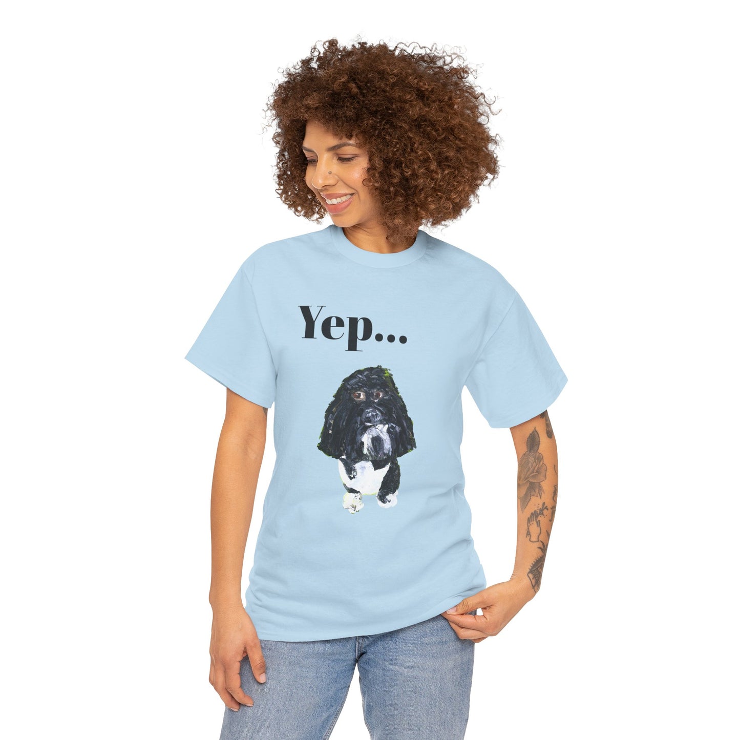 "Yep Dog" - Amazing Unisex Heavy Cotton Short Sleeve Tee Shirts!