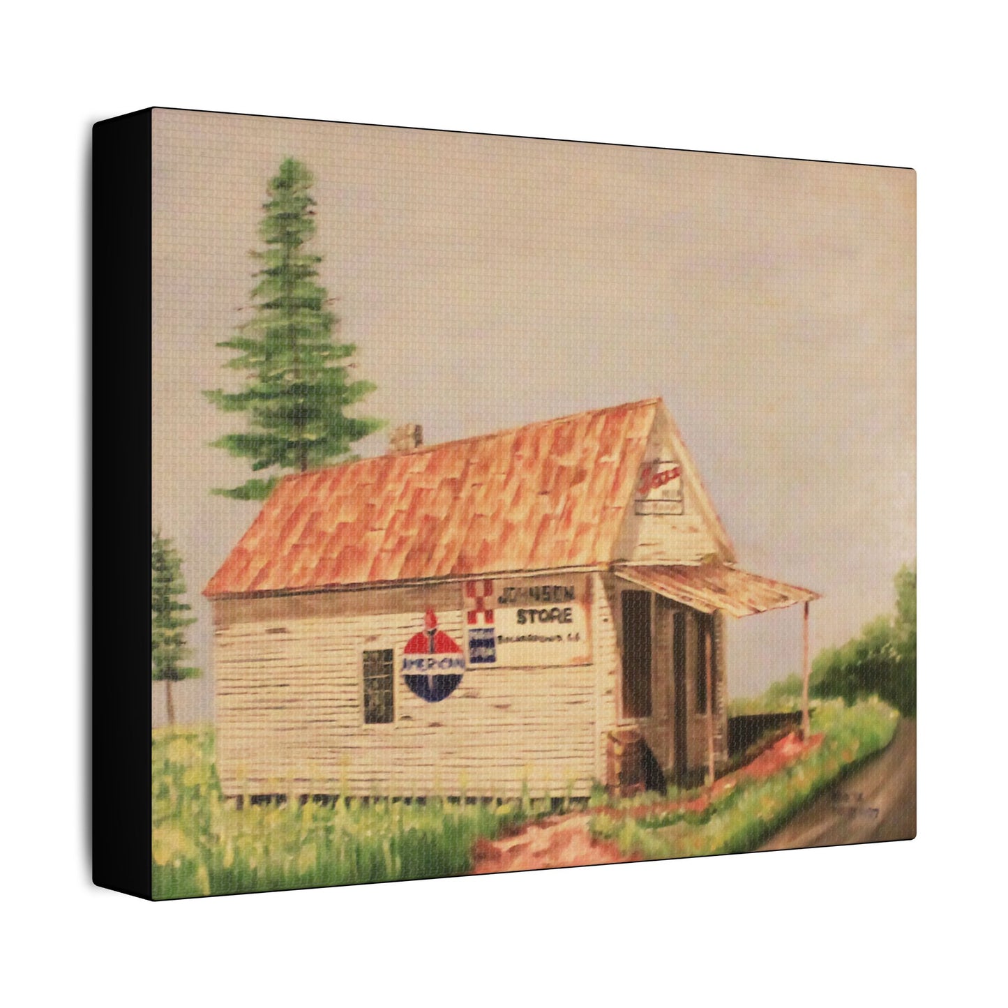 Johnson Store- Art- Gallery Wrapped- Satin Stretched Canvas Gallery Wraps - No Frame Needed