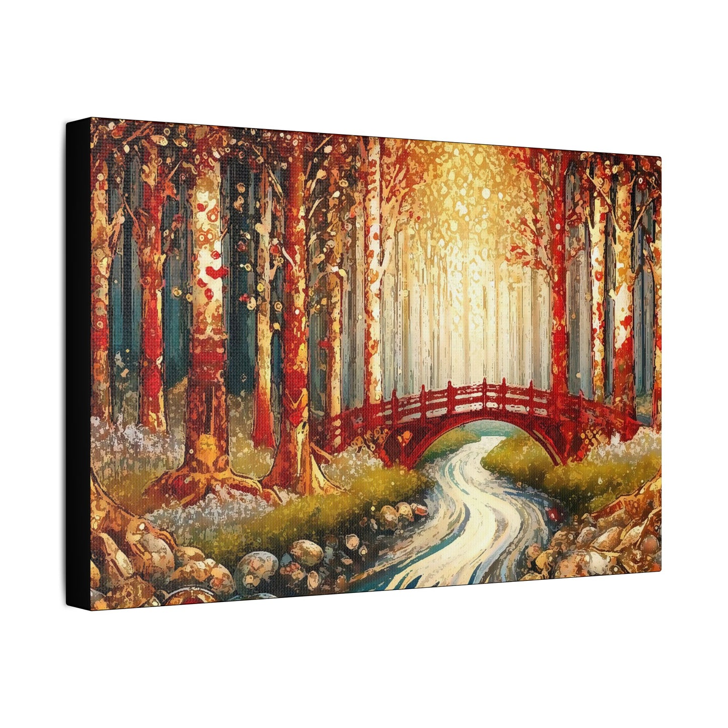 Magical Forest- Art- Gallery Wrapped- Satin Stretched Canvas Gallery Wraps - No Frame Needed