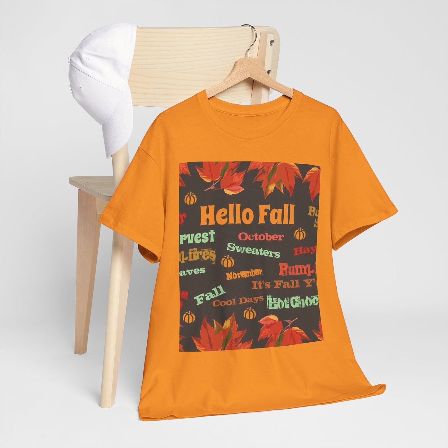 Hello Fall -Amazing Unisex Heavy Cotton Short Sleeve Tee Shirts!