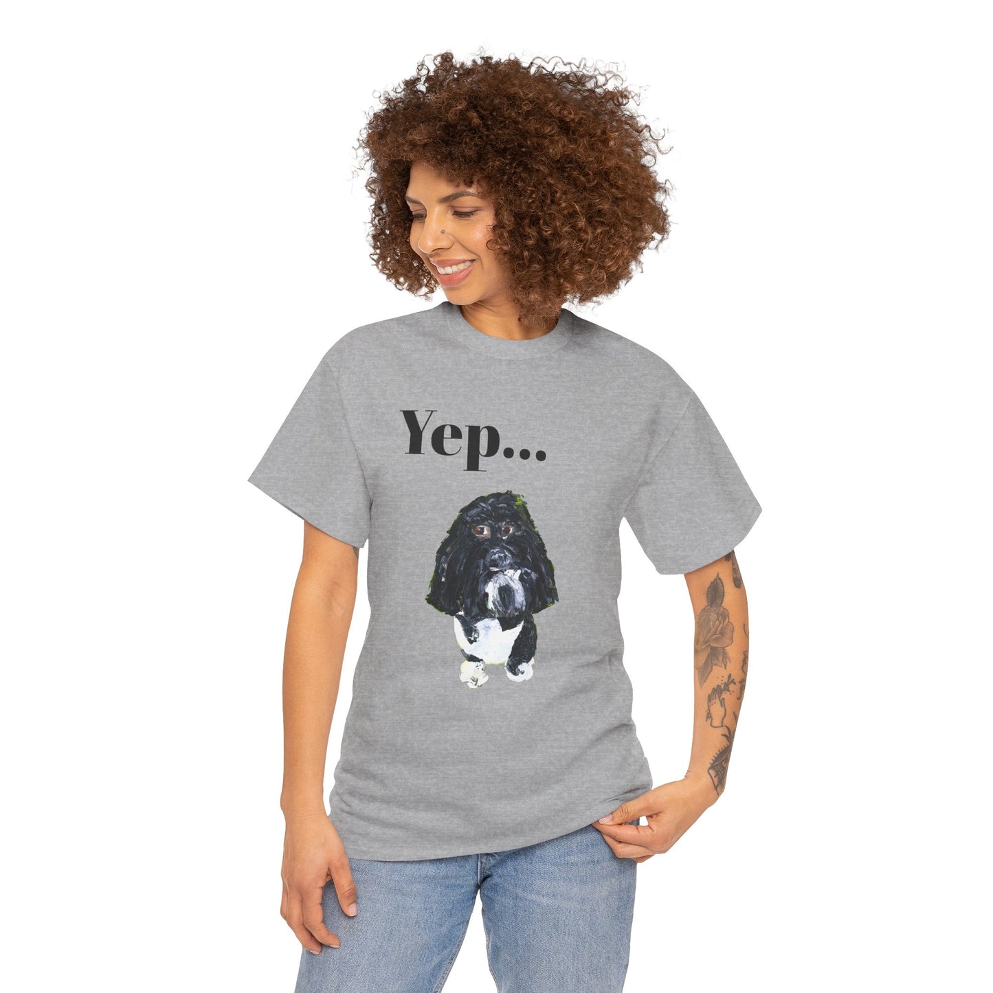 "Yep Dog" - Amazing Unisex Heavy Cotton Short Sleeve Tee Shirts!