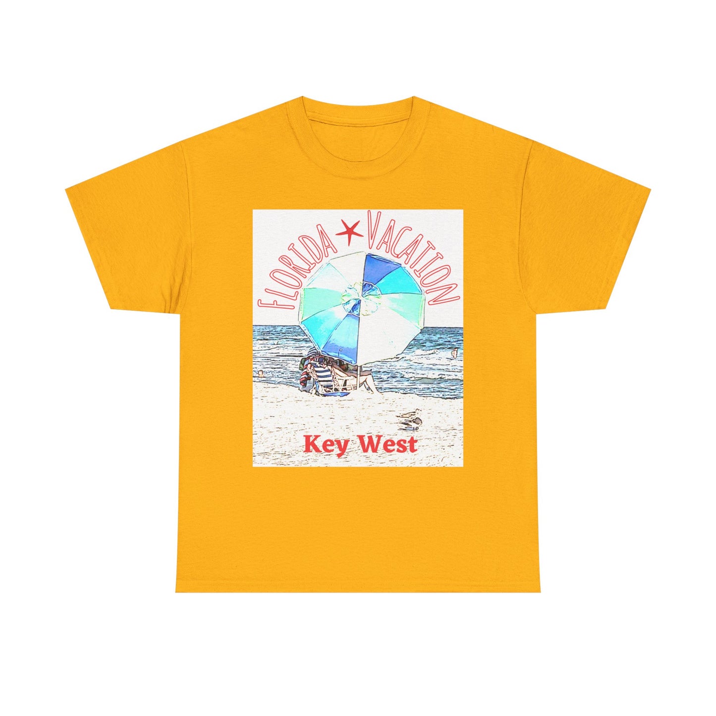 Florida Vacation Key West - Amazing Unisex Heavy Cotton Tee