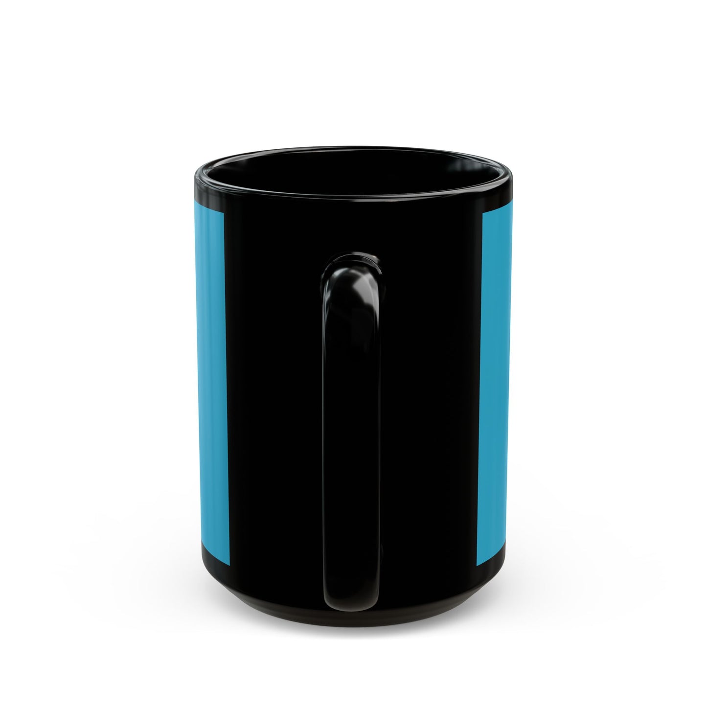 Teresa Johnson Art Logo - 11 oz or 15 oz Ceramic Black Mugs