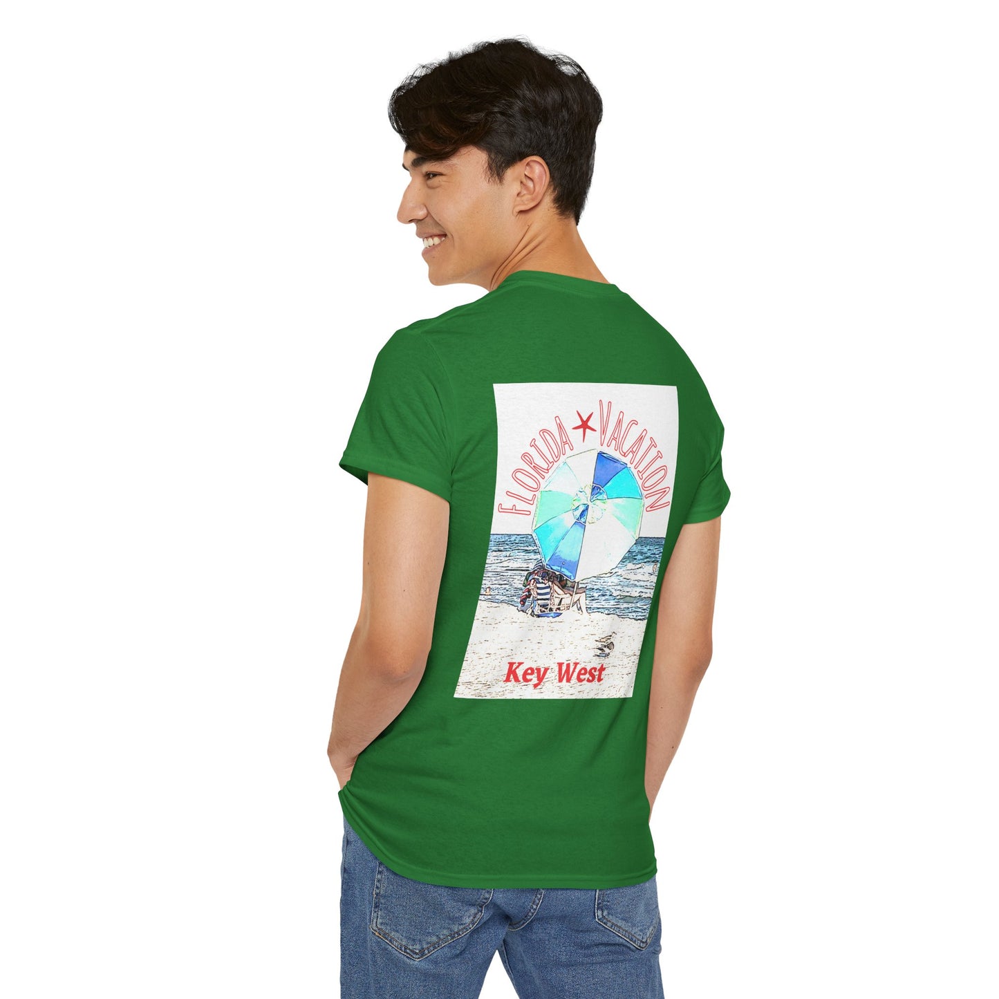 Florida Vacation Key West - Amazing Unisex Heavy Cotton Short Sleeve Tee Shirts!