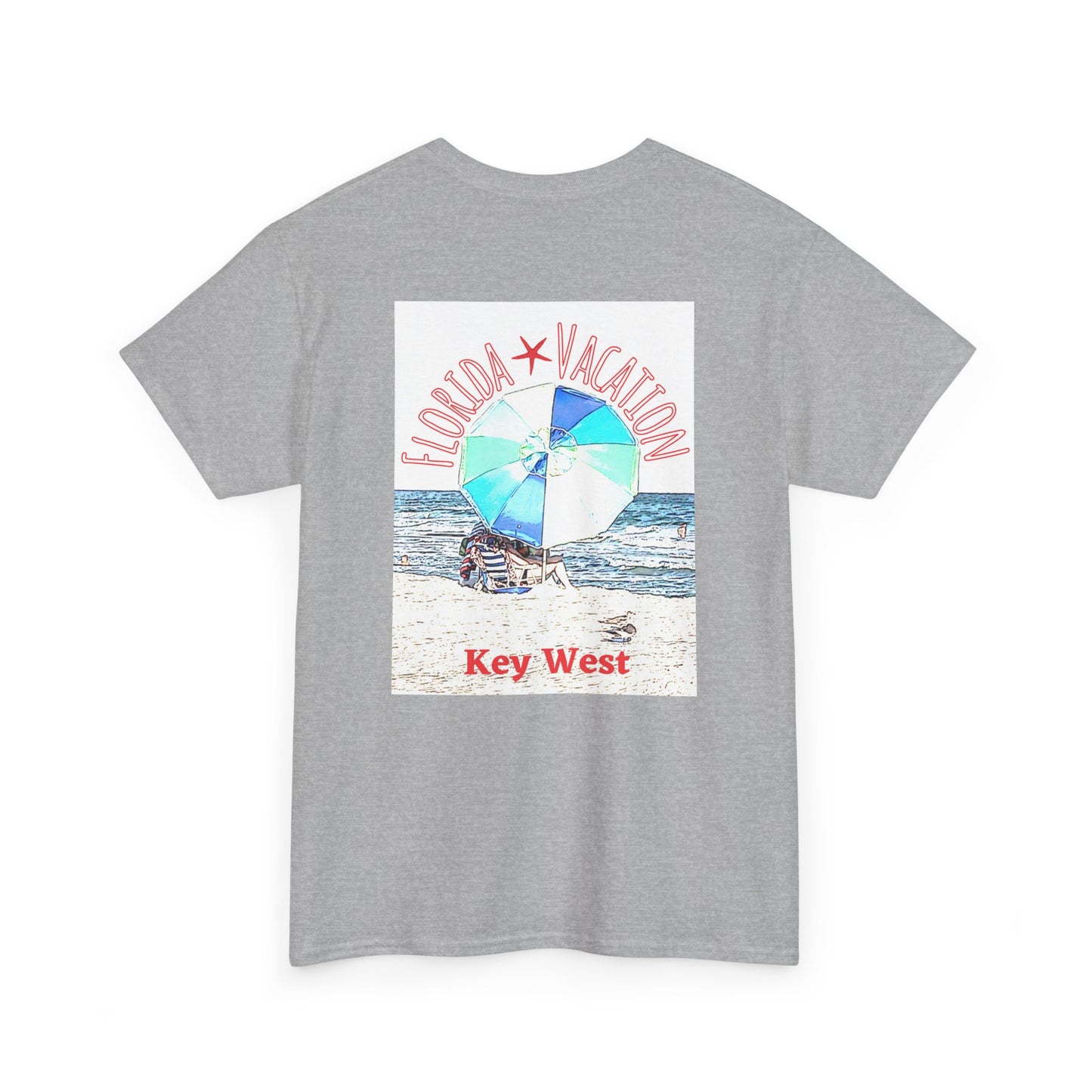 Florida Vacation Key West - Amazing Unisex Heavy Cotton Short Sleeve Tee Shirts!