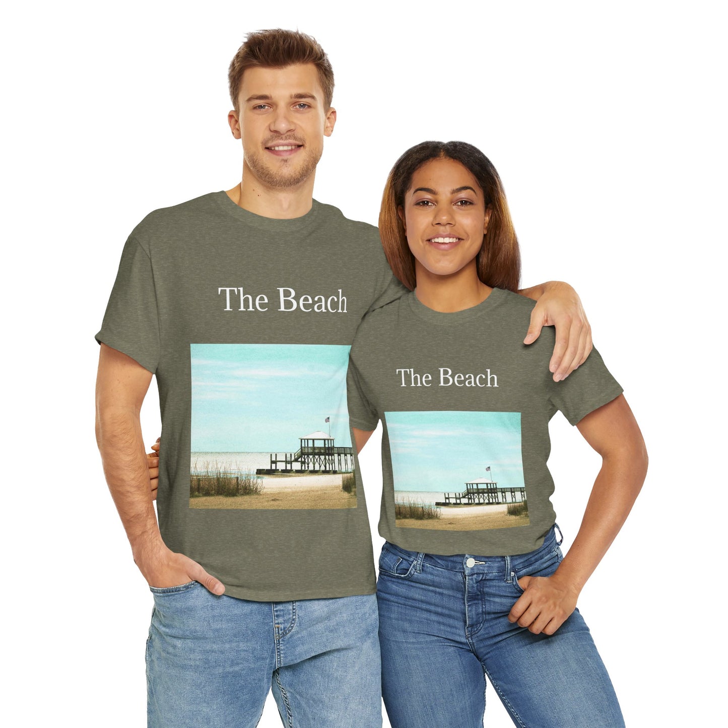 The Beach- Amazing Unisex Heavy Cotton Short Sleeve Tee Shirts!