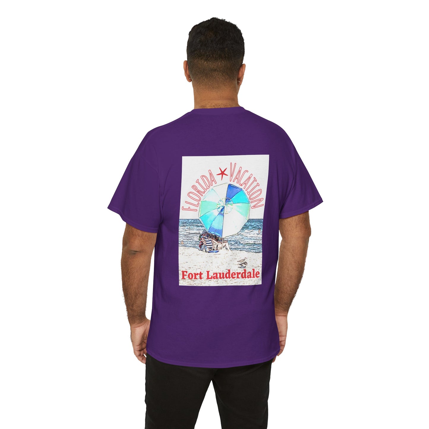 Florida Vacation Fort Lauderdale - Amazing Unisex Heavy Cotton Short Sleeve Tee Shirts!