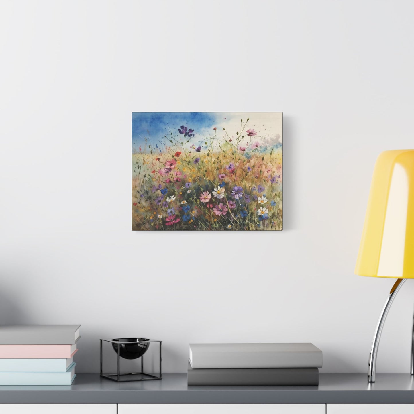 Wildflower Morning- Art- Gallery Wrapped- Satin Stretched Canvas Gallery Wraps - No Frame Needed