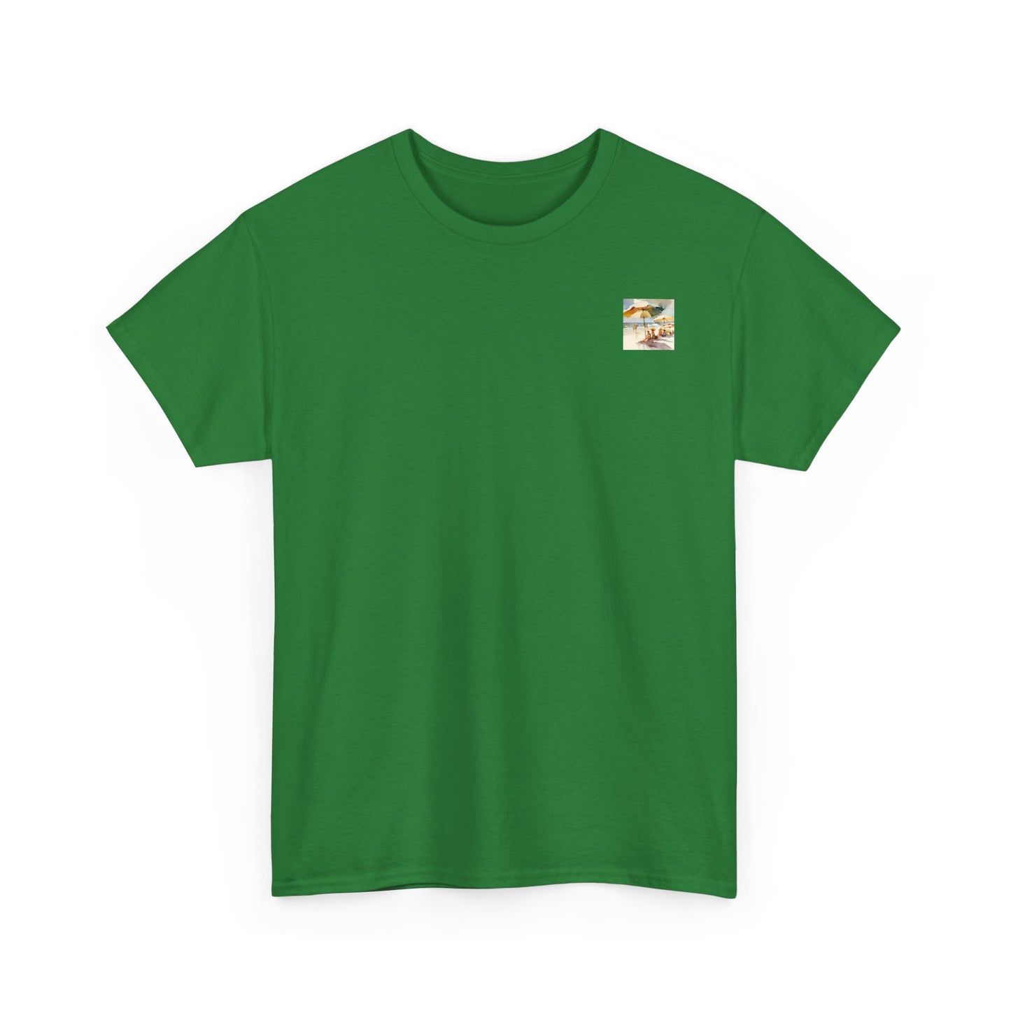 At the Beach   Amazing Unisex Heavy Cotton Short Sleeve Tee Shirts!