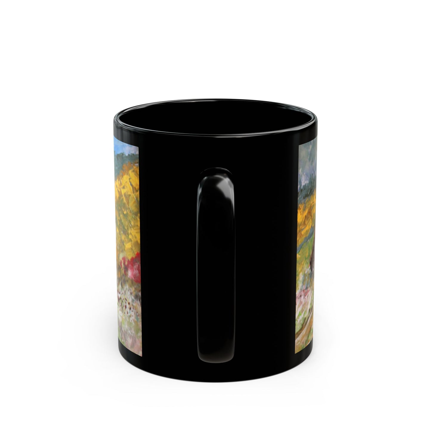Georgia Cotton- 11 oz or 15 oz Ceramic Black Mugs