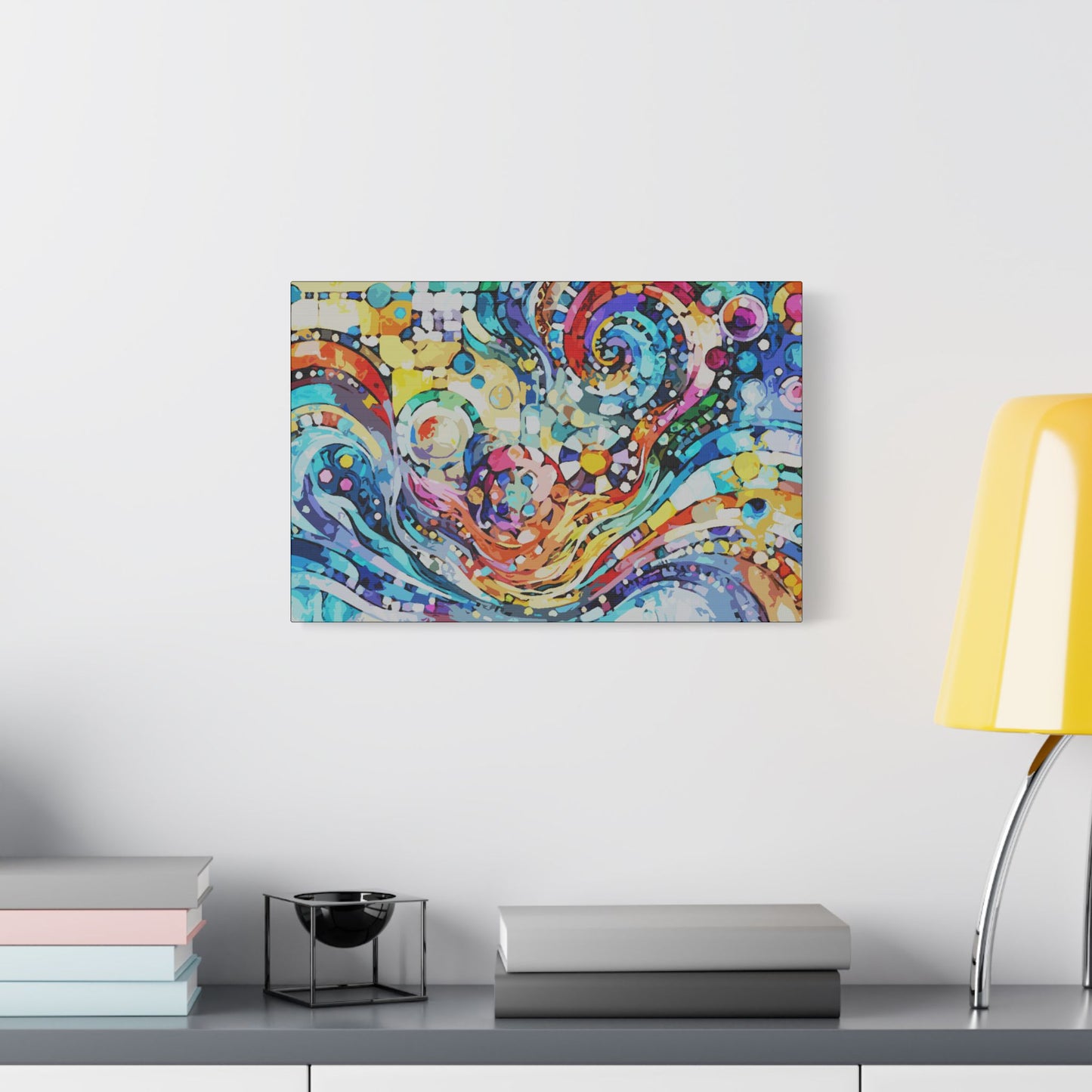 Rolling Waves- Art- Gallery Wrapped- Satin Stretched Canvas Gallery Wraps - No Frame Needed