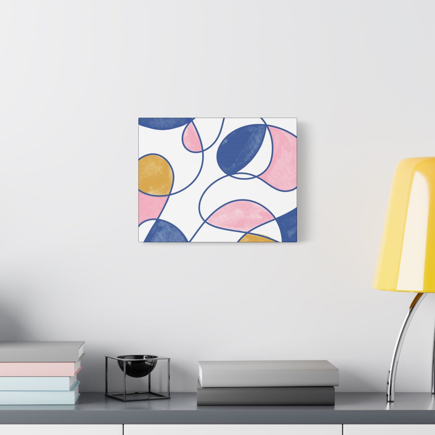 Colorful Abstract- Art- Gallery Wrapped- Satin Stretched Canvas Gallery Wraps - No Frame Needed