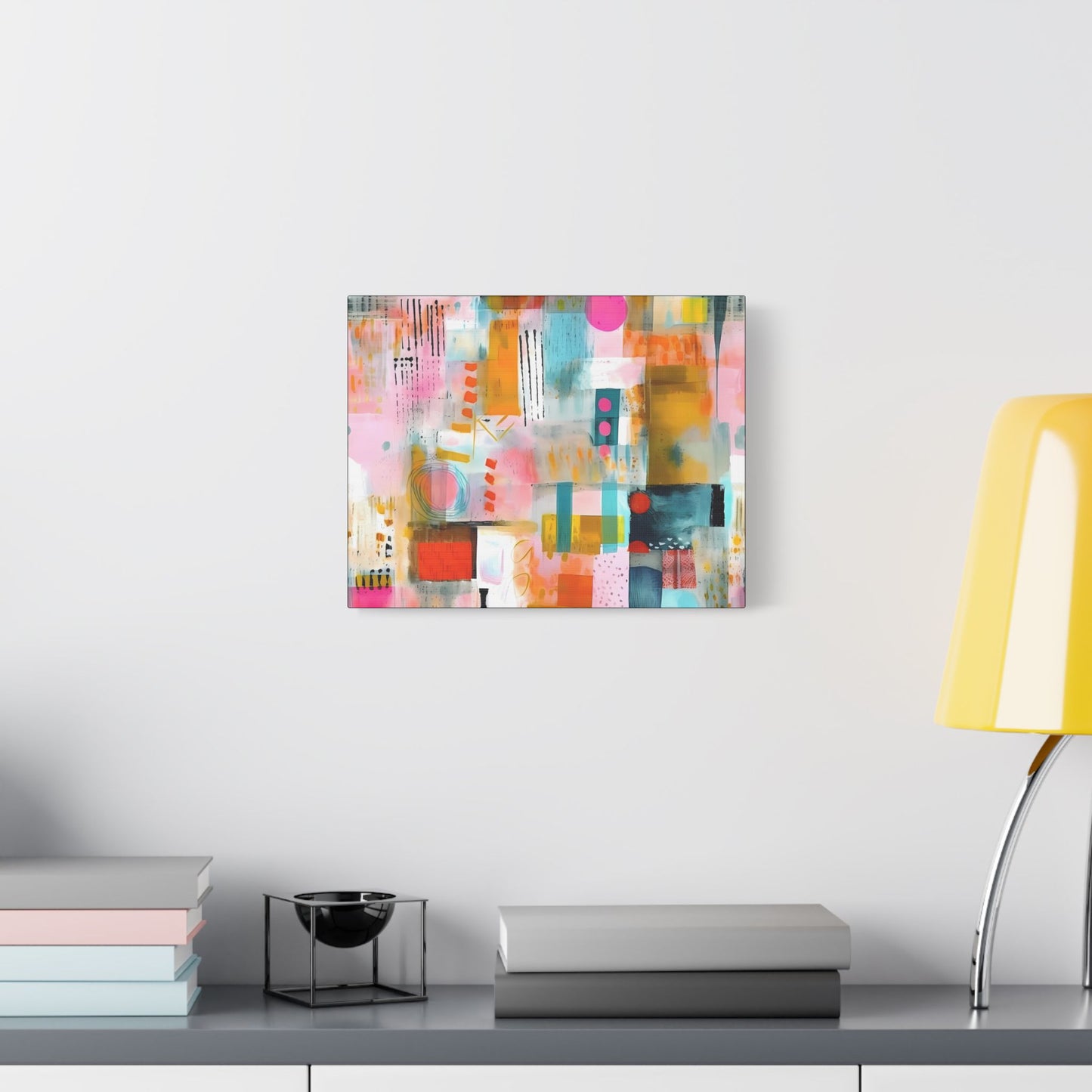 Abstract Daybreak- Art- Gallery Wrapped- Satin Stretched Canvas Gallery Wraps - No Frame Needed