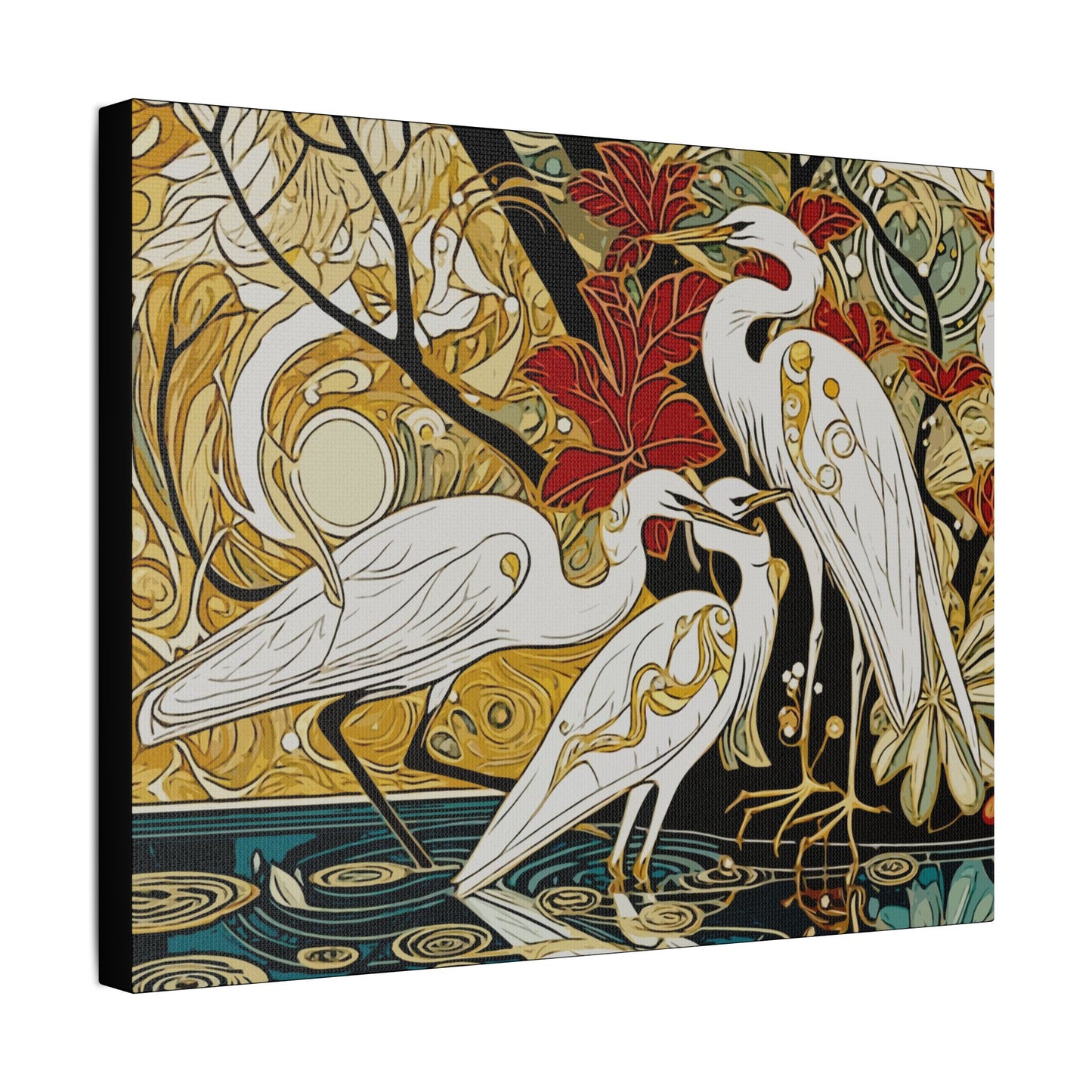 Gorgeous Birds- Art- Gallery Wrapped- Satin Stretched Canvas Gallery Wraps - No Frame Needed