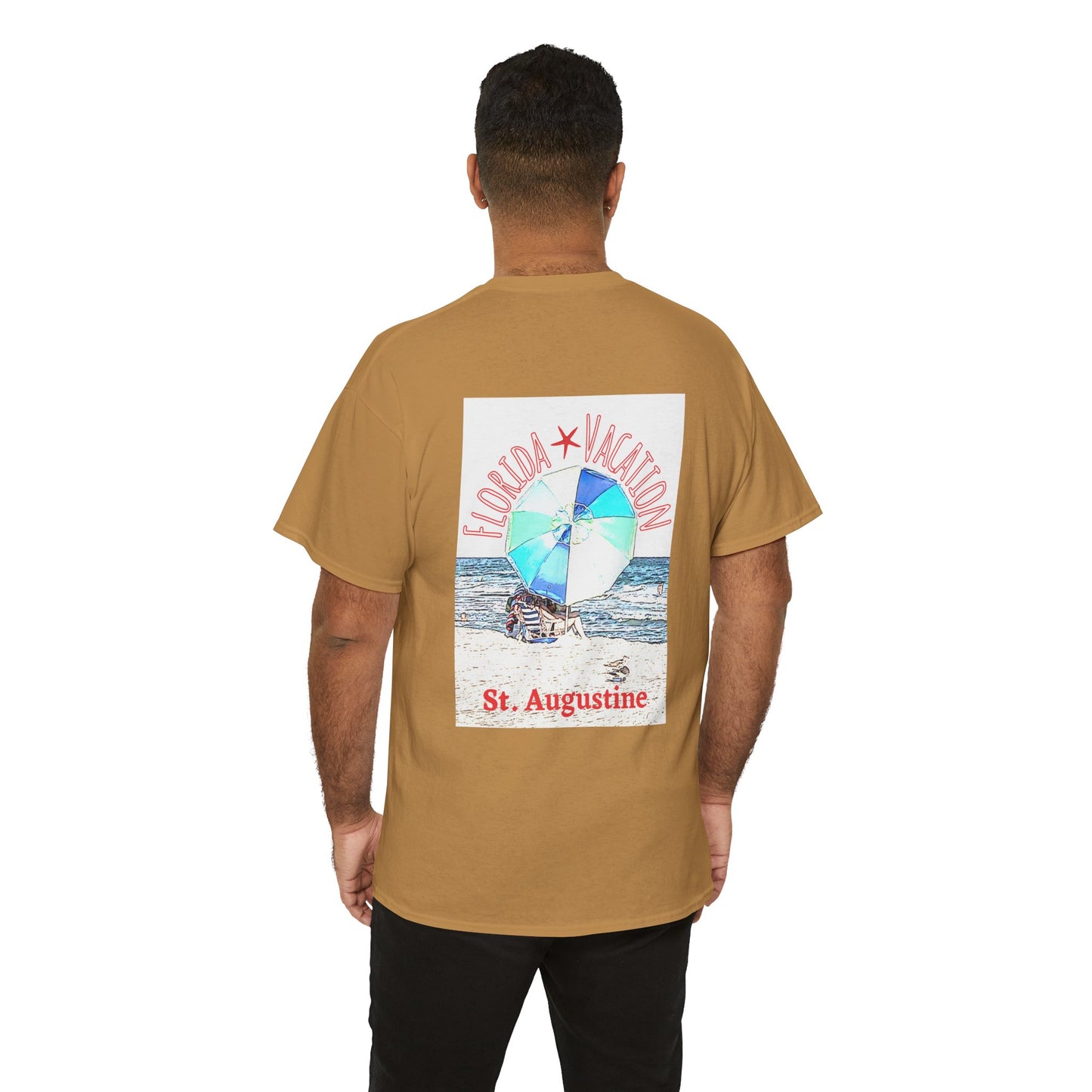 Florida Vacation St. Augustine- Amazing Unisex Heavy Cotton Short Sleeve Tee Shirts!