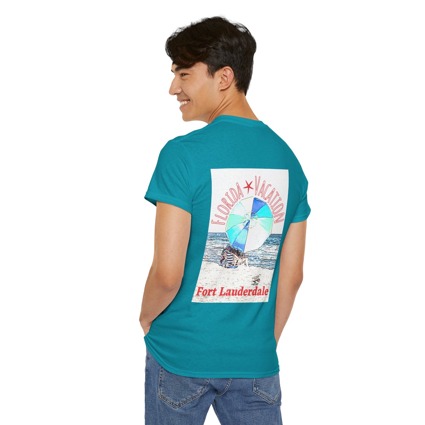 Florida Vacation Fort Lauderdale - Amazing Unisex Heavy Cotton Short Sleeve Tee Shirts!