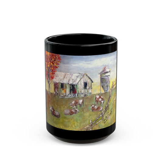 The Shack - 11 oz or 15 oz Ceramic Black Mugs