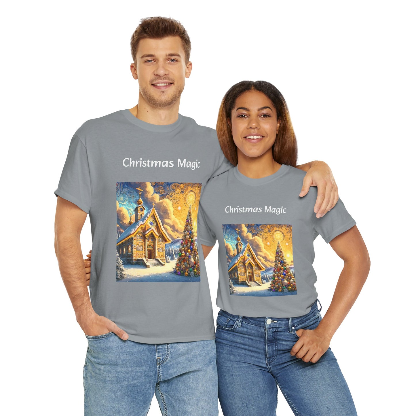 Magic Christmas Amazing Unisex Heavy Cotton Short Sleeve Tee Shirts!