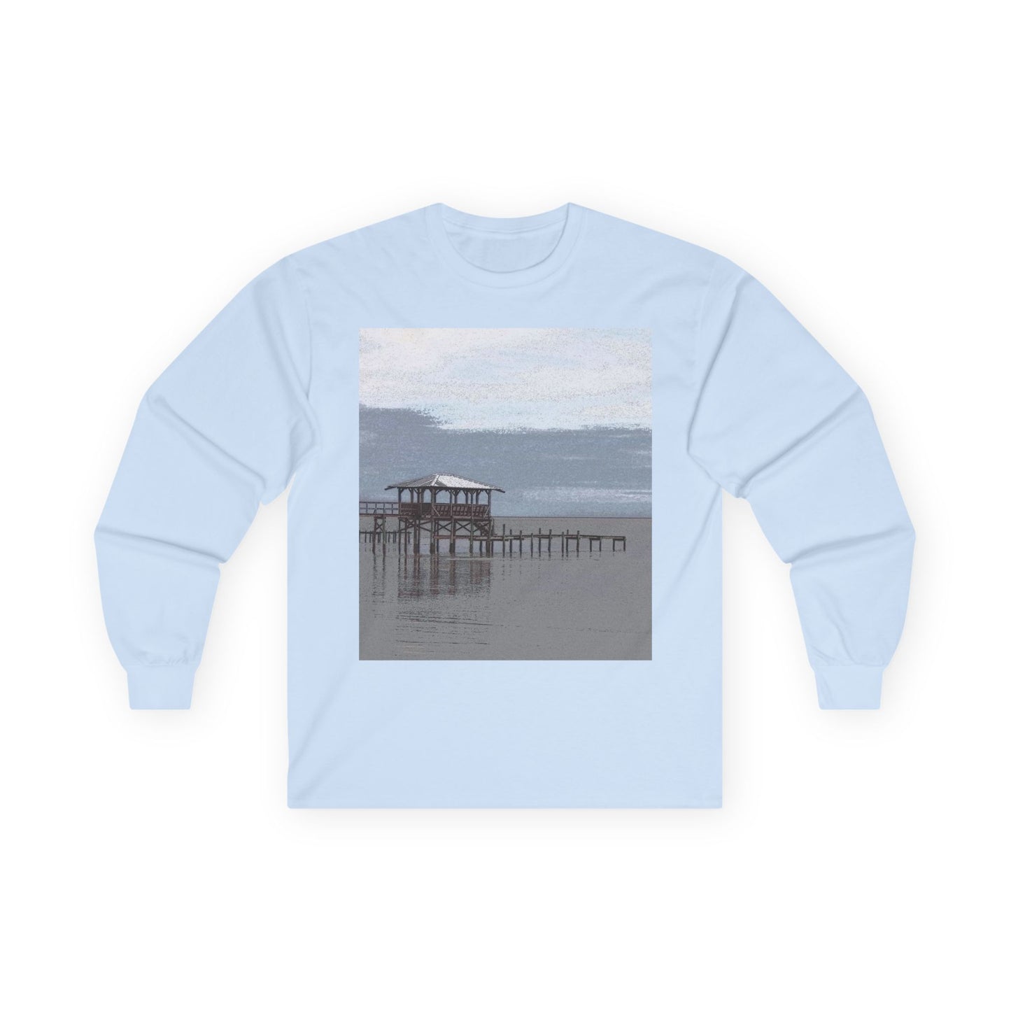 "Peaceful Seas" Long Sleeve Casual Unisex Tee Shirt